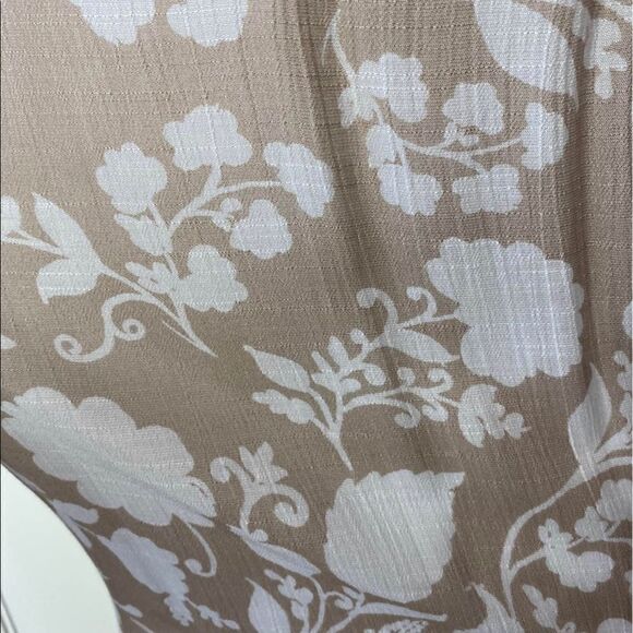 CORAL BAY SMALL Women’s Floral Print Button Down Top with Tie Front - Picture 8 of 9